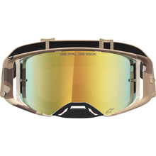 ALPINESTARS GOGGLES Supertech Goggle - Lone - Camo Desert - Gold Mirror Lens 5100627-8068