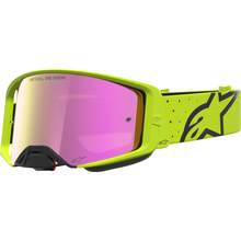 ALPINESTARS GOGGLES Supertech Goggle - Vesta - Fluo Yellow/Black - Pink Mirror Lens 5100727-5002