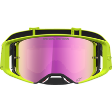 ALPINESTARS GOGGLES Supertech Goggle - Vesta - Fluo Yellow/Black - Pink Mirror Lens 5100727-5002