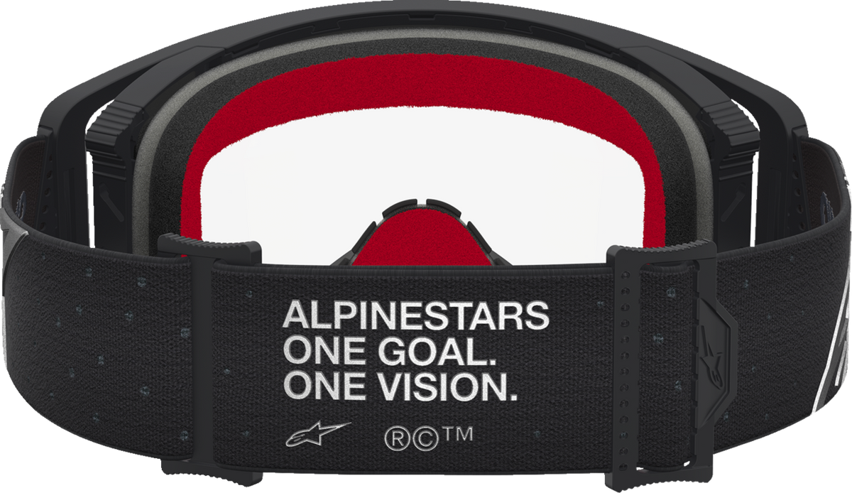 ALPINESTARS GOGGLES Supertech Goggle - Vesta - Matte Black/Silver - Clear Lens 5100827-1745