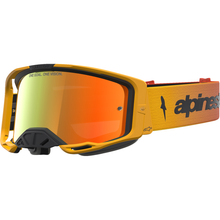 ALPINESTARS GOGGLES Vision 8 Goggle - Amber - Fire Red/Black - Red Mirror Lens 5101427-3235