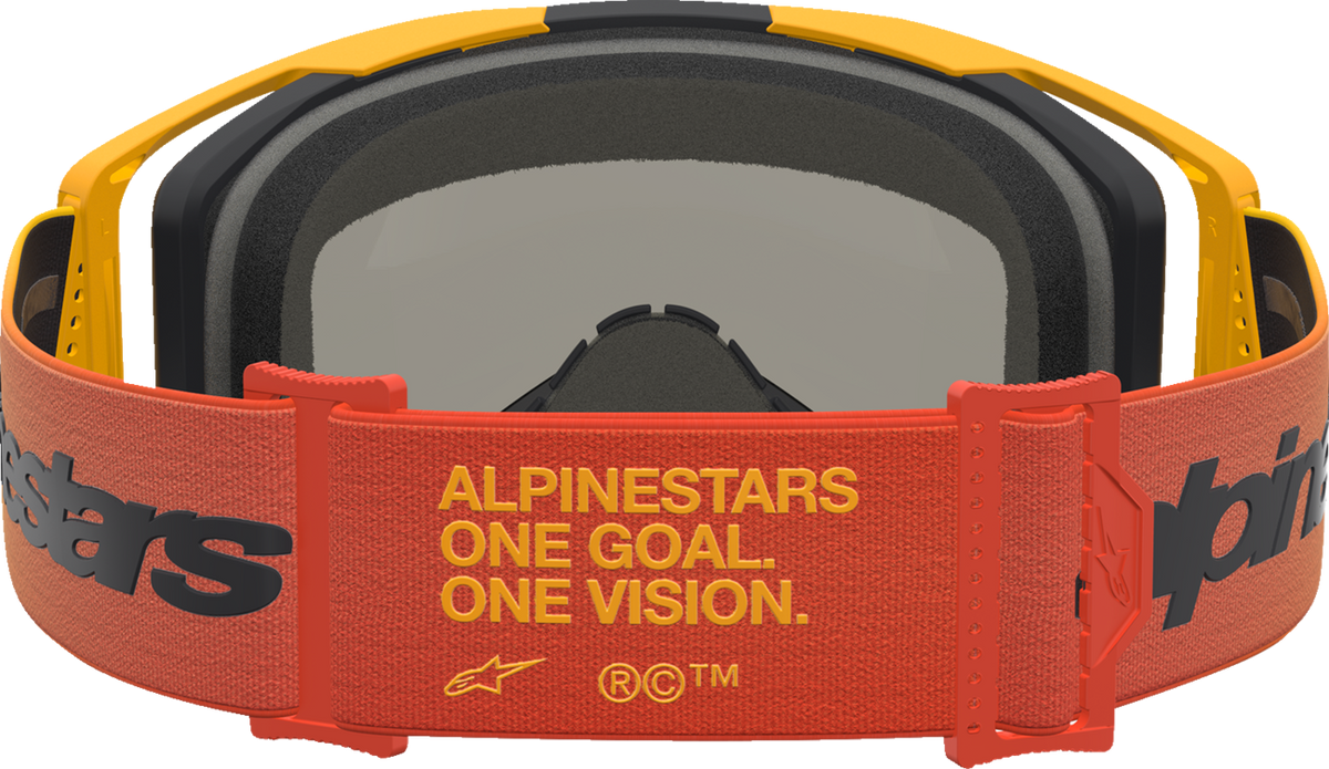 ALPINESTARS GOGGLES Vision 8 Goggle - Amber - Fire Red/Black - Red Mirror Lens 5101427-3235