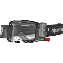 ALPINESTARS GOGGLES Vision 8 Goggle - Amber - Roll-Off - Black/Silver - Clear Lens 5103327-1742