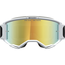 ALPINESTARS GOGGLES Vision 5 Goggle - Rora - Black/White - Gold Mirror Lens 5101927-1762