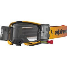 ALPINESTARS GOGGLES Vision 8 Goggle - Amber - Roll-Off - Yellow/Red/Black - Clear Lens 5103327-5009