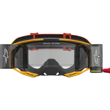 ALPINESTARS GOGGLES Vision 8 Goggle - Amber - Roll-Off - Yellow/Red/Black - Clear Lens 5103327-5009