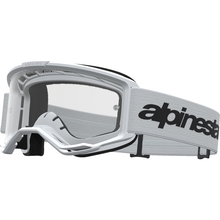 ALPINESTARS GOGGLES Vision 3 Goggle - Wordmark - White/Black - Clear Lens 5103325-2097