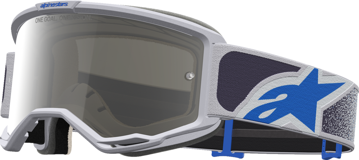 ALPINESTARS GOGGLES Vision 5 Goggle - Drag - LT Lilac/Blue - Silver Mirror Lens 5101727-3244