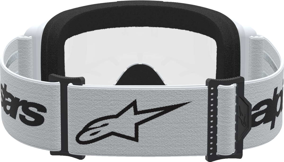 ALPINESTARS GOGGLES Vision 3 Goggle - Wordmark - White/Black - Clear Lens 5103325-2097