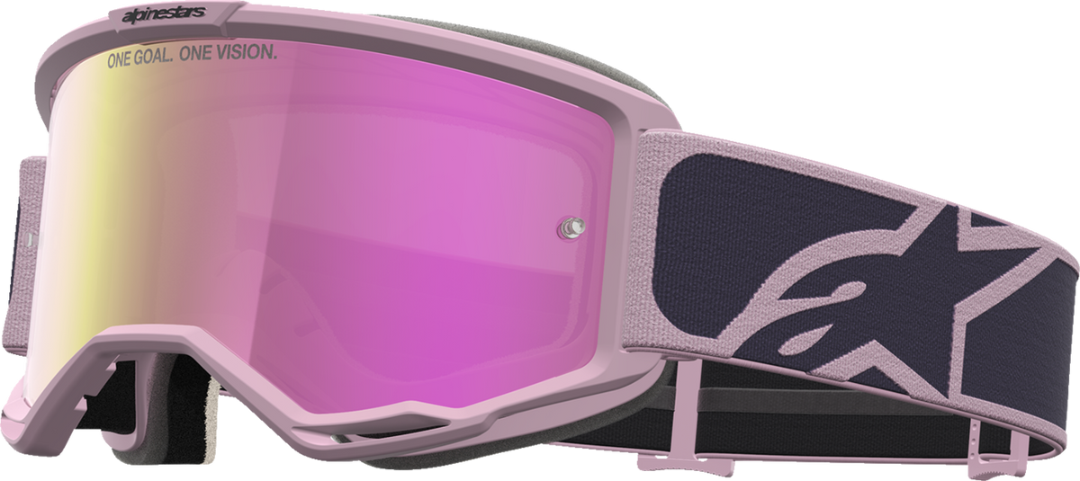 ALPINESTARS GOGGLES Vision 5 Goggle - Rora - Graystone/Old Pink - Pink Mirror Lens 5101927-9356