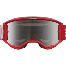 ALPINESTARS GOGGLES Vision 5 Goggle - Hone - Red/White - Silver Mirror Lens 5101827-3237