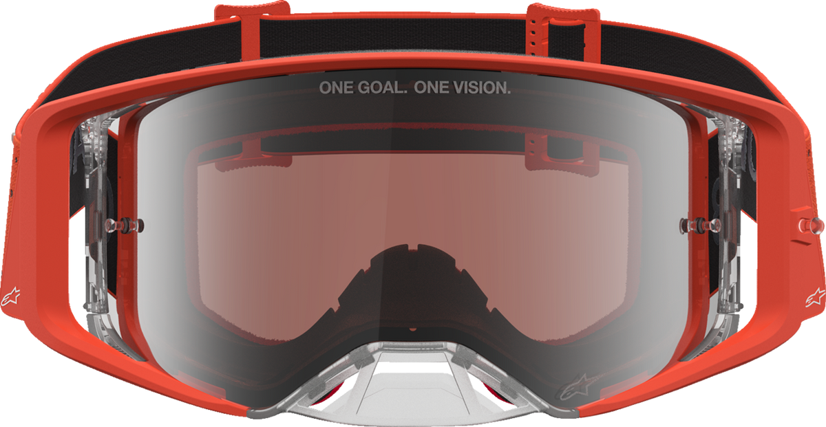 ALPINESTARS GOGGLES Youth Vision Goggle - Vesta - Orange/Silver - Silver Mirror Lens 5140127-4013