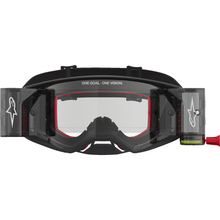 ALPINESTARS GOGGLES Supertech Goggle - Firma - Roll-Off - Black/Silver - Clear Lens 5100227-1742