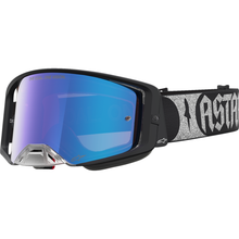 ALPINESTARS GOGGLES Supertech Goggle - Atrox - Black/Silver - Pink Mirror Lens 5100327-1712