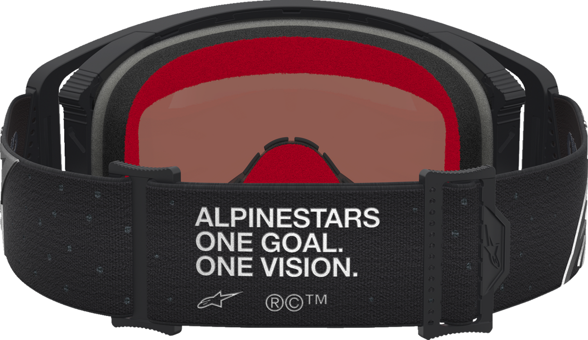 ALPINESTARS GOGGLES Supertech Goggle - Vesta - Matte Black/Silver - Silver Mirror Lens 5100727-1728