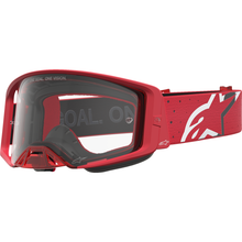 ALPINESTARS GOGGLES Supertech Goggle - Vesta - Chrome/Red - Clear Lens 5100827-3238