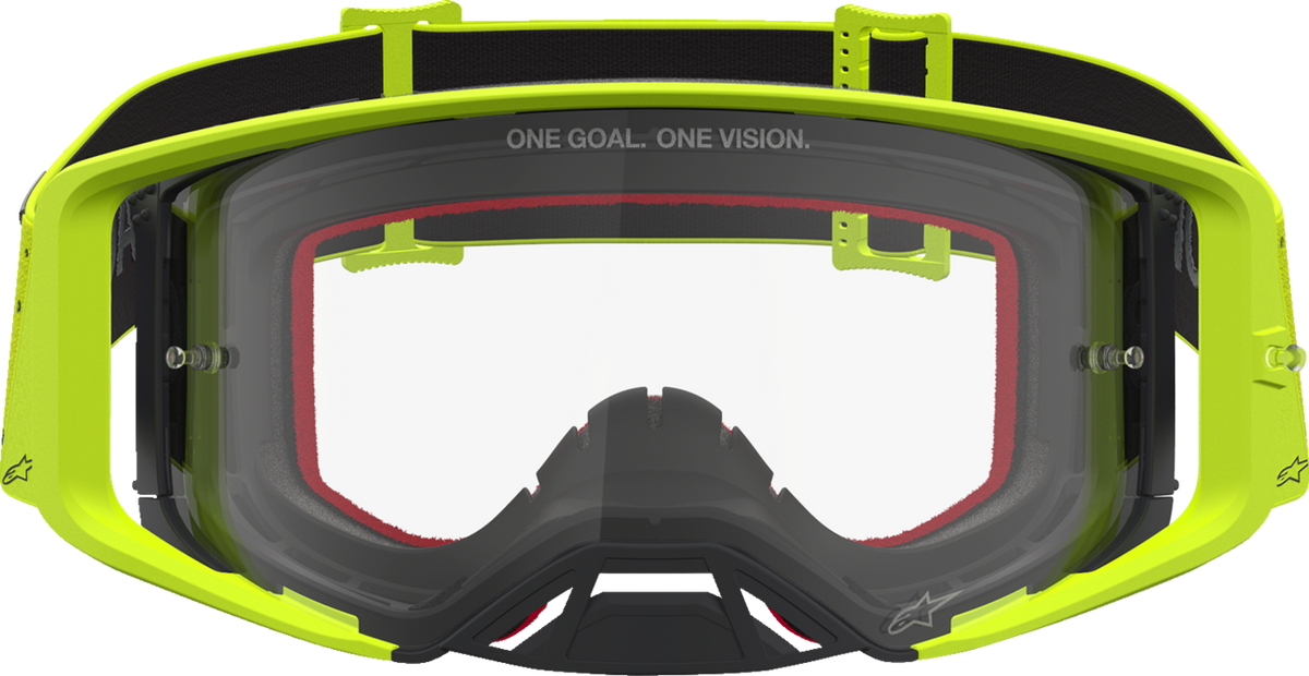 ALPINESTARS GOGGLES Supertech Goggle - Vesta - Fluo Yellow/Black - Clear Lens 5100827-5012