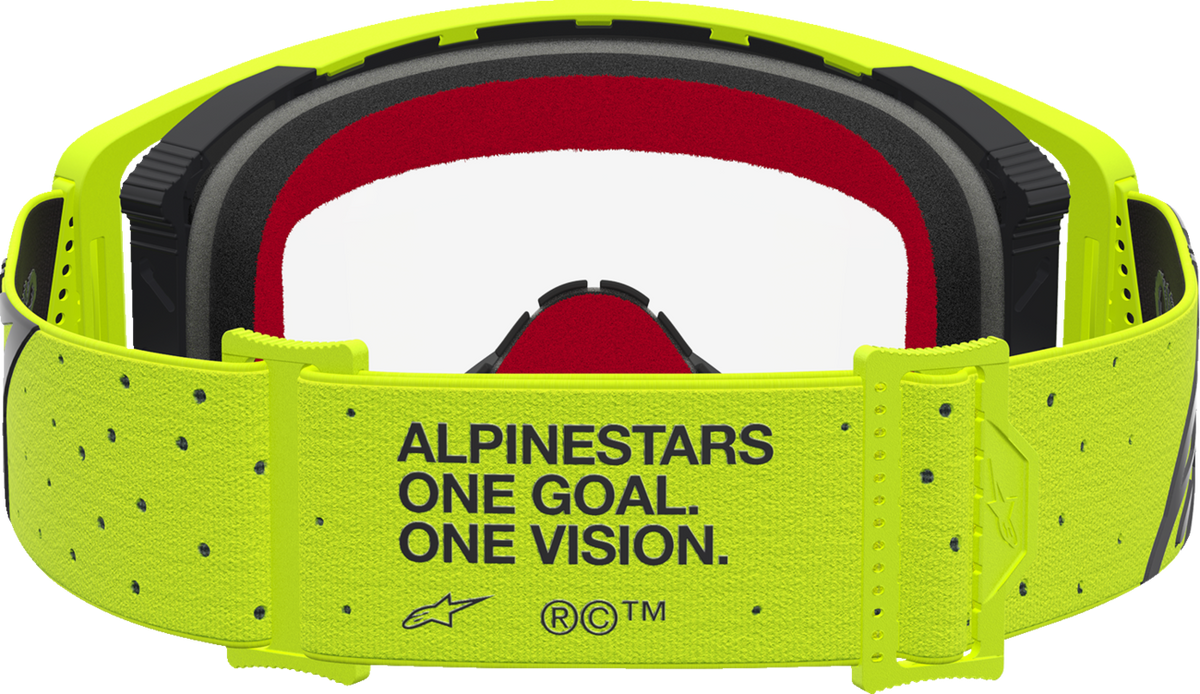 ALPINESTARS GOGGLES Supertech Goggle - Vesta - Fluo Yellow/Black - Clear Lens 5100827-5012