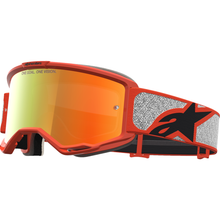 ALPINESTARS GOGGLES Vision 5 Goggle - Rora - Silver/Orange - Red Mirror Lens 5101927-1741