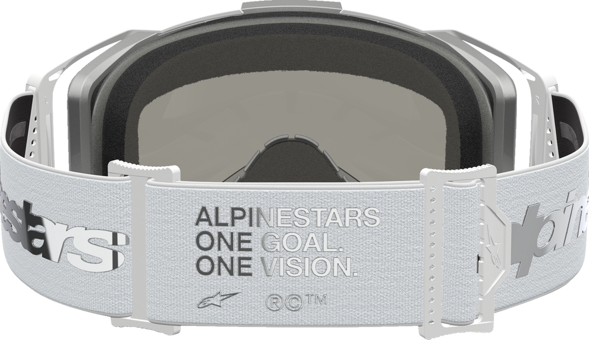 ALPINESTARS GOGGLES Vision 8 Goggle - Amber - White/Silver - Silver Mirror Lens 5101427-2096