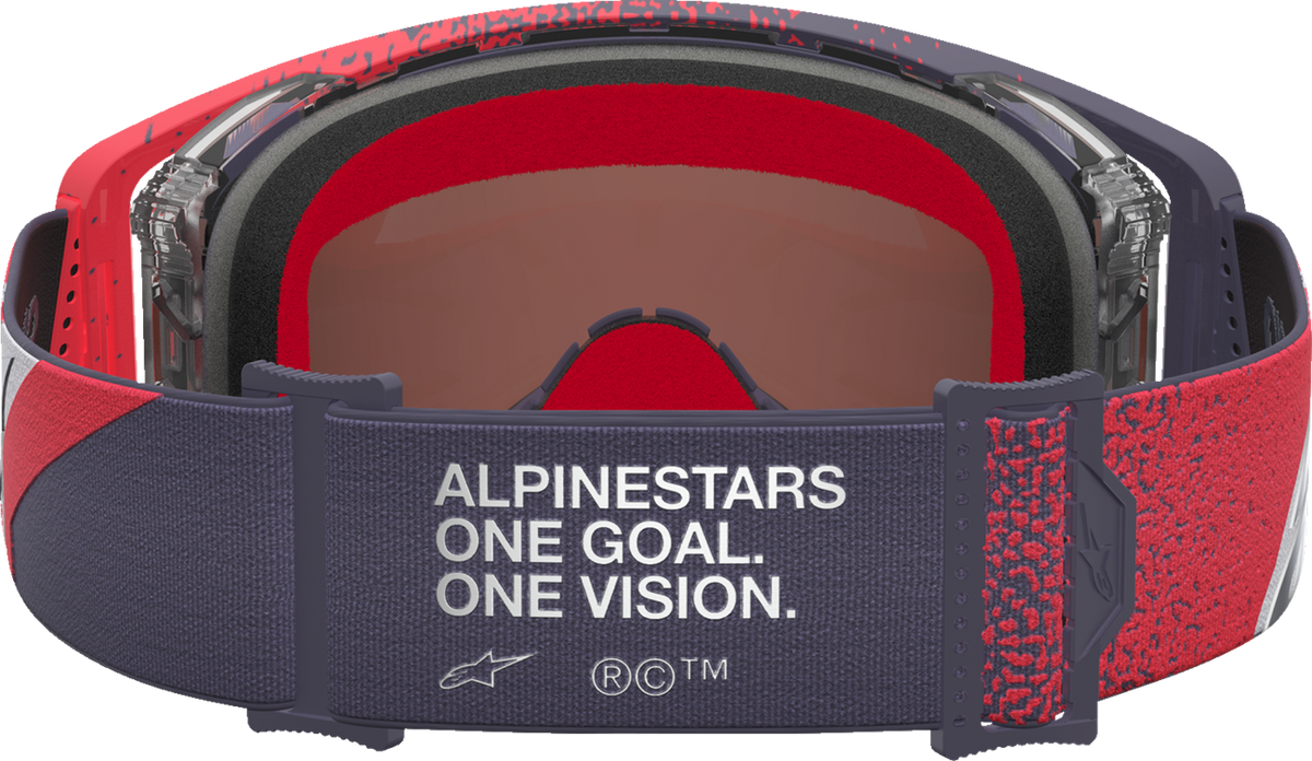 ALPINESTARS GOGGLES Supertech Goggle - Hiten - Black/Red - Silver Mirror Lens 5100527-1434