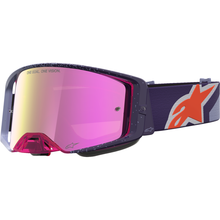 ALPINESTARS GOGGLES Supertech Goggle - Hiten - Purple/Red - Pink Mirror Lens 5100527-3229