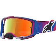 ALPINESTARS GOGGLES Vision 8 Goggle - Maven - Fire Red/Black - Red Mirror Lens 5101627-3235