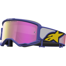 ALPINESTARS GOGGLES Vision 5 Goggle - Drag - Red/Purple - Pink Mirror Lens 5101727-3233