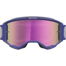 ALPINESTARS GOGGLES Vision 5 Goggle - Drag - Red/Purple - Pink Mirror Lens 5101727-3233