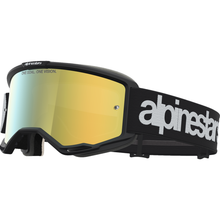 ALPINESTARS GOGGLES Vision 5 Goggle - Hone - Black/White - Gold Mirror Lens 5101827-1762