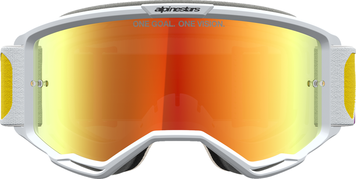 ALPINESTARS GOGGLES Vision 5 Goggle - Drag - Orange/Red - Red Mirror Lens 5101727-4009