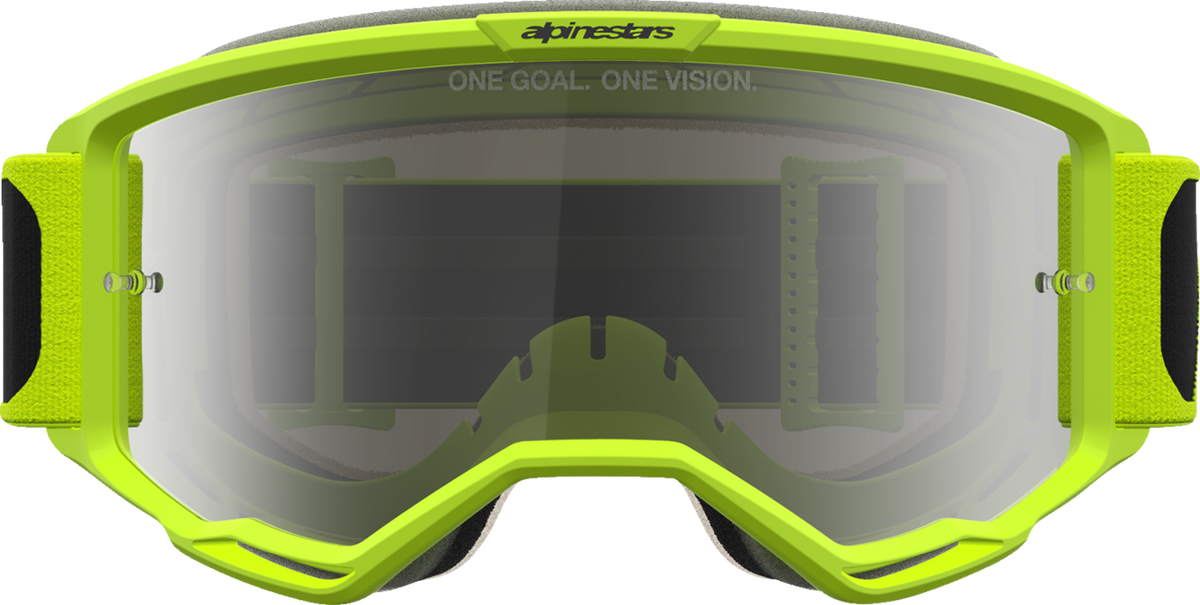 ALPINESTARS GOGGLES Vision 5 Goggle - Rora - Yellow Fluo/Black - Silver Mirror Lens 5101927-1744
