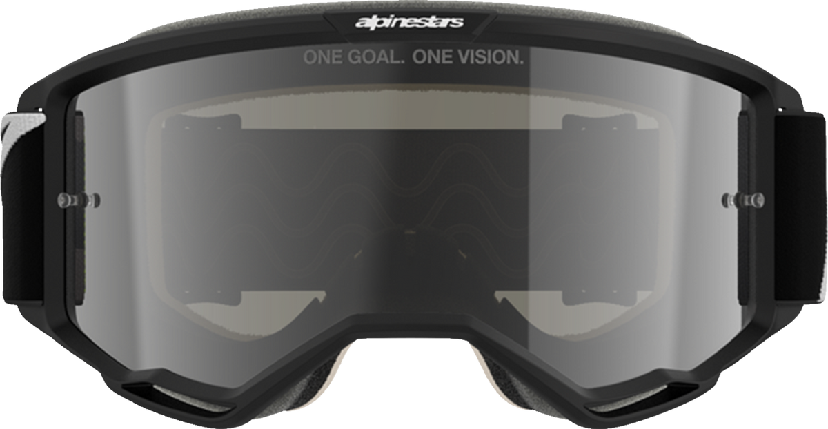 ALPINESTARS GOGGLES Vision 5 Goggle - Corp - Black/White - Silver Mirror Lens 5102127-1763