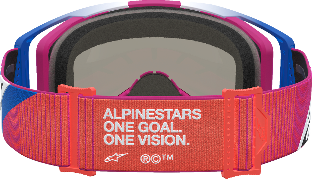 ALPINESTARS GOGGLES Vision 8 Goggle - Maven - Fire Red/Black - Red Mirror Lens 5101627-3235