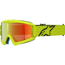 ALPINESTARS GOGGLES Youth Vision Goggle - Vesta - Yellow Fluo/Black - Red Mirror Lens 5140127-5002