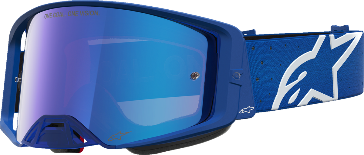 ALPINESTARS GOGGLES Youth Vision Goggle - Vesta - Blithe Blue/White - Blue Mirror Lens 5140127-7353