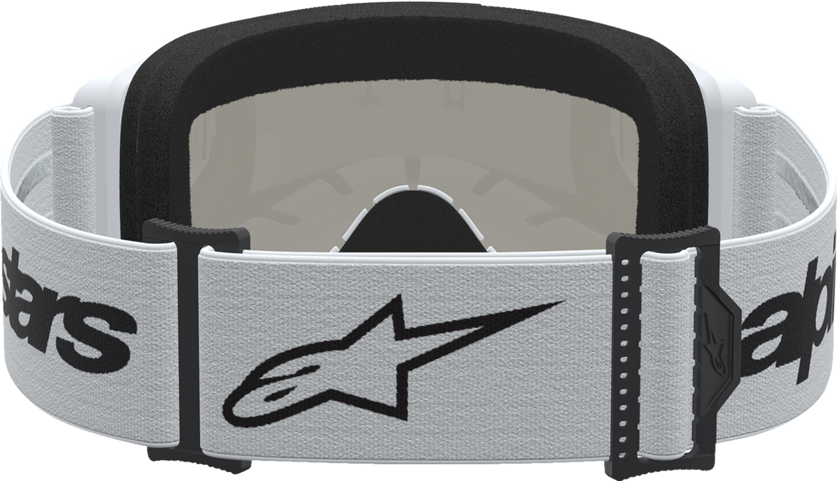ALPINESTARS GOGGLES Vision 3 Goggle - Wordmark - White/Black - Silver Mirror Lens 5103225-2094