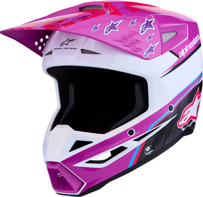ALPINESTARS SM3 Helmet - Falcon - Purple/White/Black/Pink Fluo - XL 8300927-3222-XL