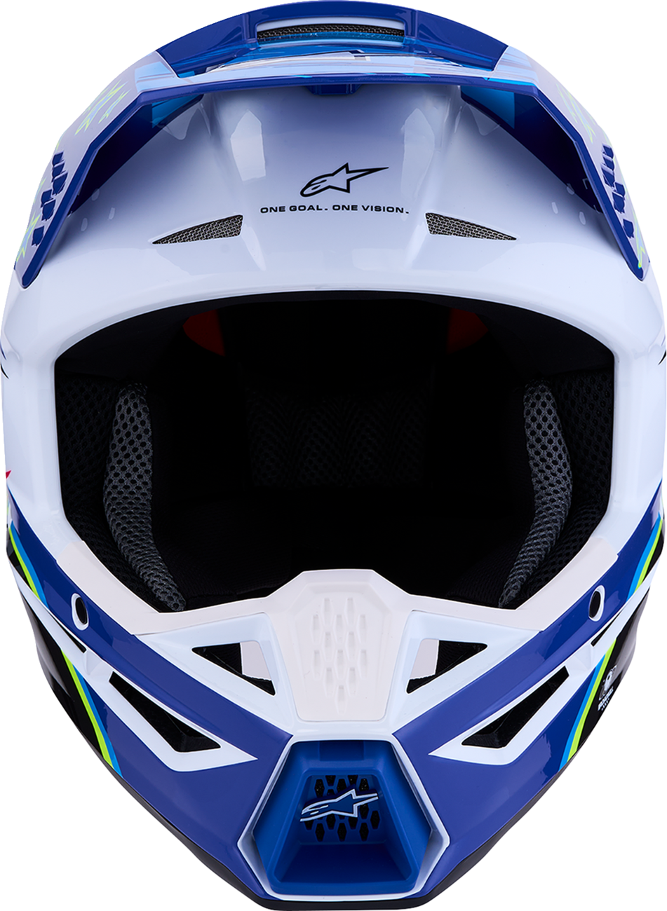 ALPINESTARS SM3 Helmet - Falcon - Blue/White/Black/Pink Fluo - Medium 8300927-7347-M