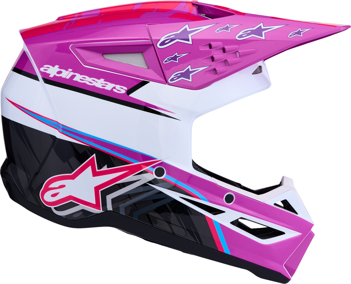 ALPINESTARS SM3 Helmet - Falcon - Purple/White/Black/Pink Fluo - XL 8300927-3222-XL