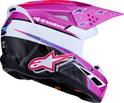 ALPINESTARS SM3 Helmet - Falcon - Purple/White/Black/Pink Fluo - XL 8300927-3222-XL