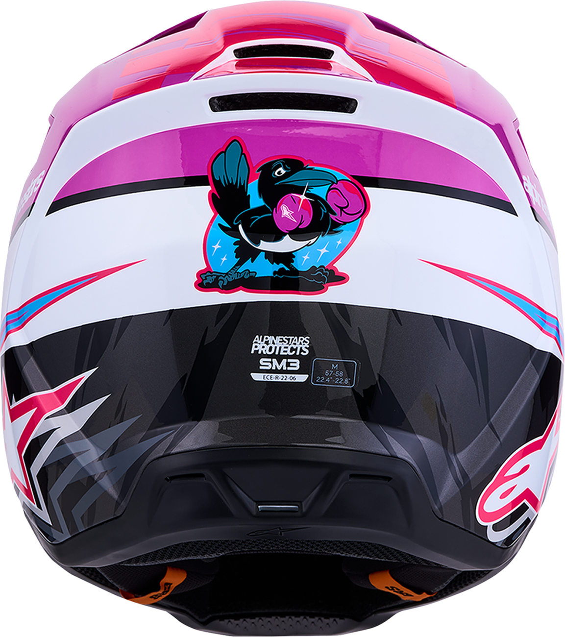 ALPINESTARS SM3 Helmet - Falcon - Purple/White/Black/Pink Fluo - XL 8300927-3222-XL