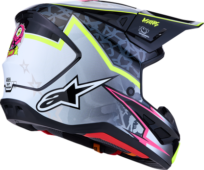 ALPINESTARS SM7 Helmet - Blaster - Black/Gray/White/Yellow Fluo - 2XL 8301627-1697-2X
