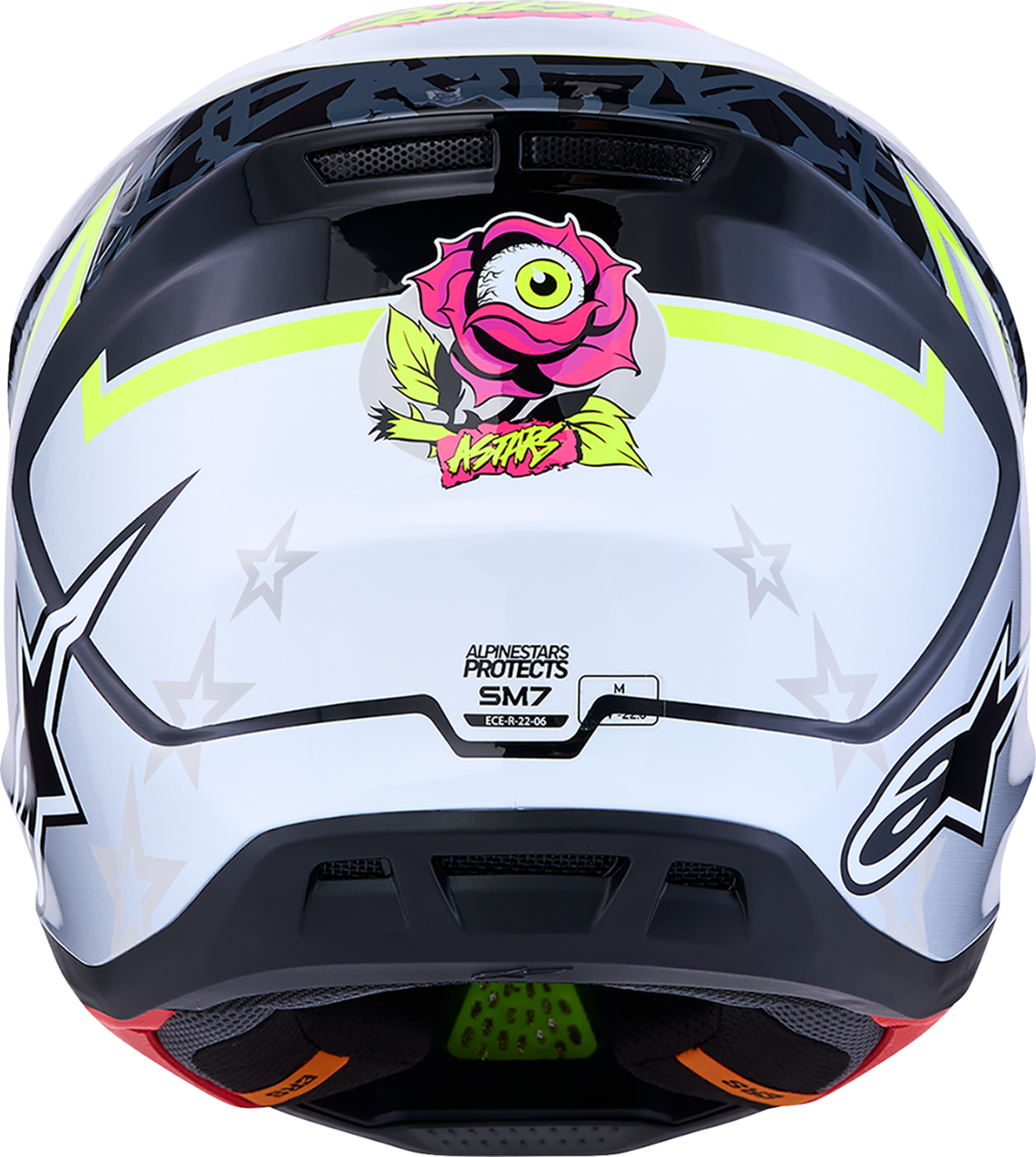 ALPINESTARS SM7 Helmet - Blaster - Black/Gray/White/Yellow Fluo - 2XL 8301627-1697-2X