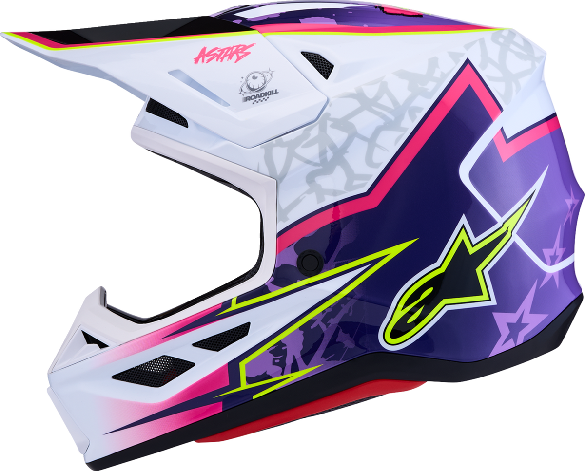 ALPINESTARS SM7 Helmet - Blaster - Purple/Pink/White - 2XL 8301627-3224-2X