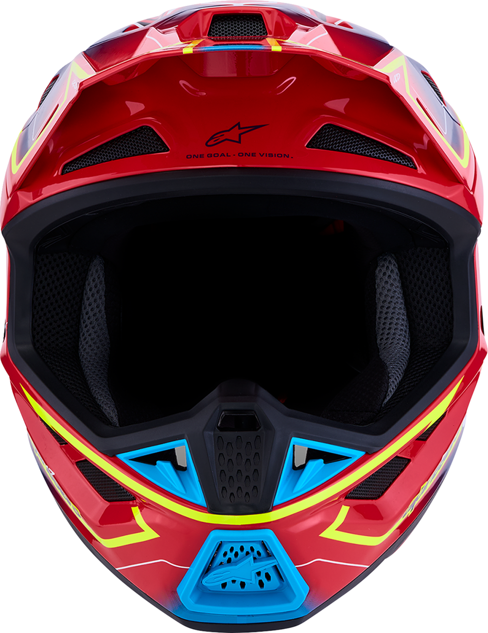 ALPINESTARS SM7 Helmet - Cast - Red/Yellow Fluo/Blue - XS 8302626-3226-XS