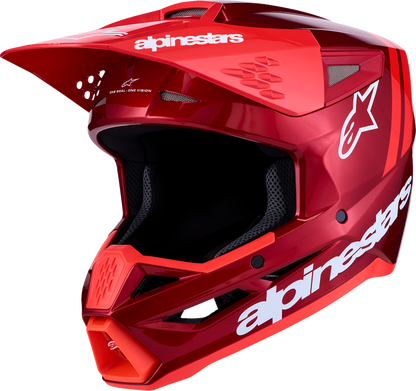 ALPINESTARS SM3 Helmet - Radium - Red/Red Fluo/White - Medium 8300826-3216-M