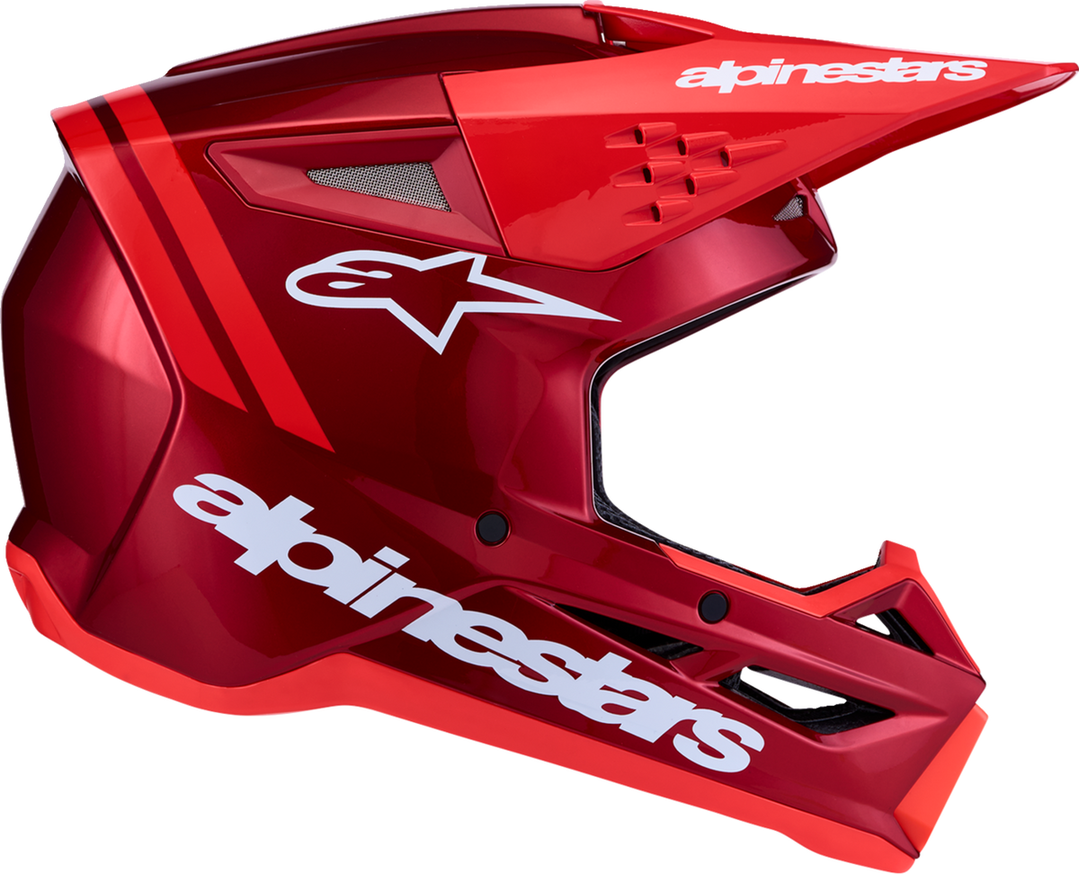 ALPINESTARS SM3 Helmet - Radium - Red/Red Fluo/White - Medium 8300826-3216-M