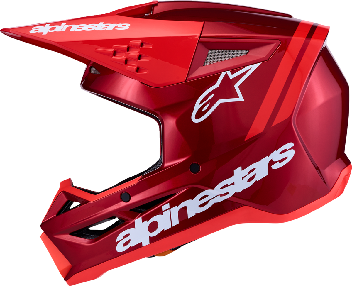ALPINESTARS SM3 Helmet - Radium - Red/Red Fluo/White - Medium 8300826-3216-M