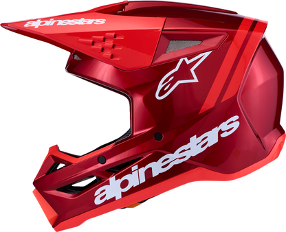 ALPINESTARS SM3 Helmet - Radium - Red/Red Fluo/White - Medium 8300826-3216-M